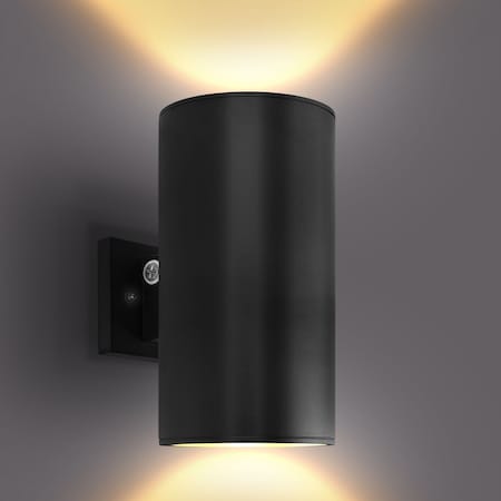 Luxrite Dusk to Dawn LED Outdoor Wall Lights 12in up/Up and Down Light 3CCT 3000K-5000K 20/30/40W IP65 ETL LR40338-1PK